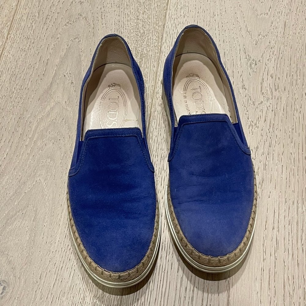 Blue Tod's Espadrilles